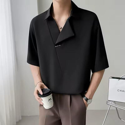 L’Ensemble Horizon : Set Hybride en Maille Giclée Gris-Bleu Structuré